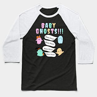 Funny Halloween T-Shirt - Baby Ghosts! Baseball T-Shirt